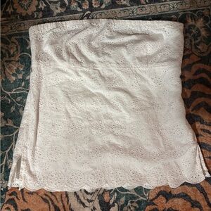 J. Crew White Eyelet Tube top